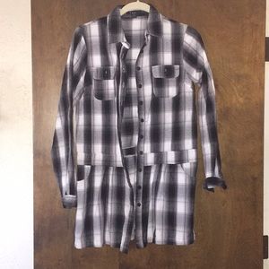 Long Button Down Top